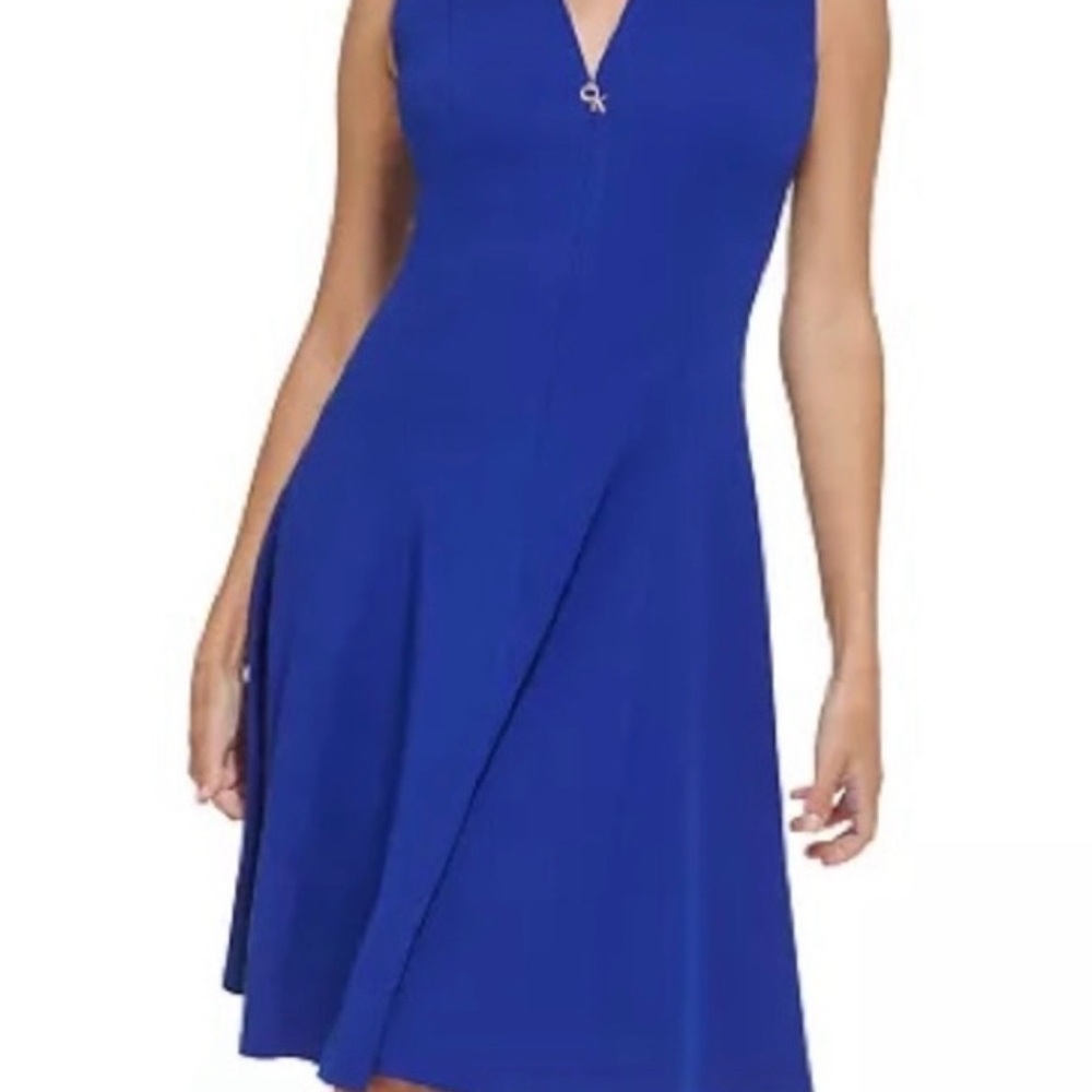 Calvin Klein Royal Blue Midi Dress